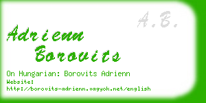 adrienn borovits business card